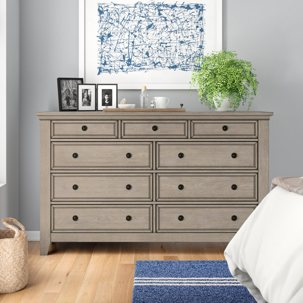 Three Posts™ Woodside 9 Drawer 66'' W Dresser & Reviews Wayfair
